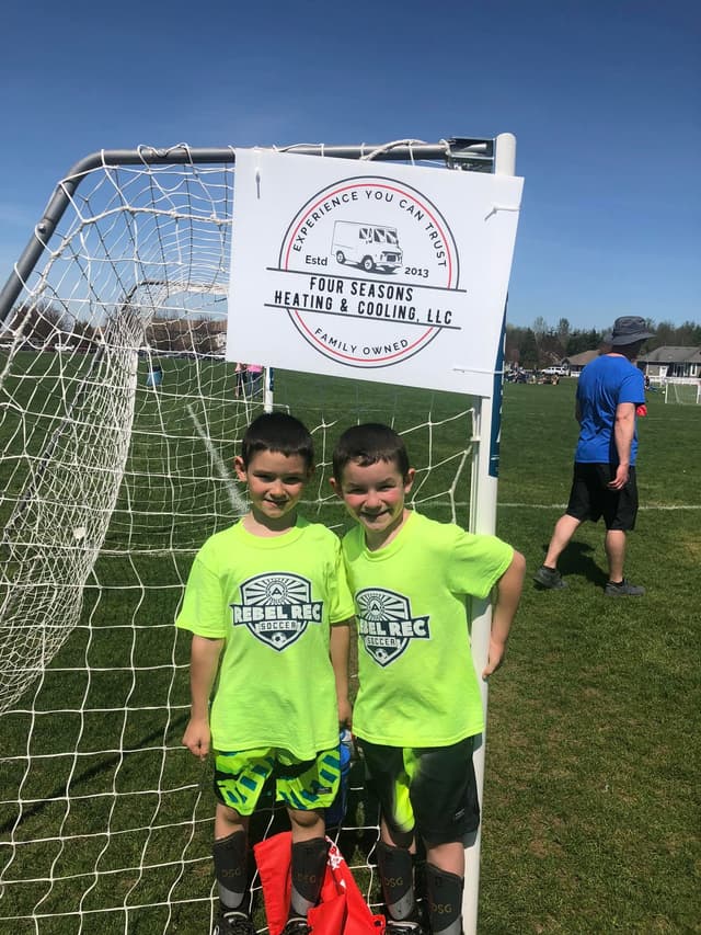 Four seasons heating and cooling sponsored soccer
